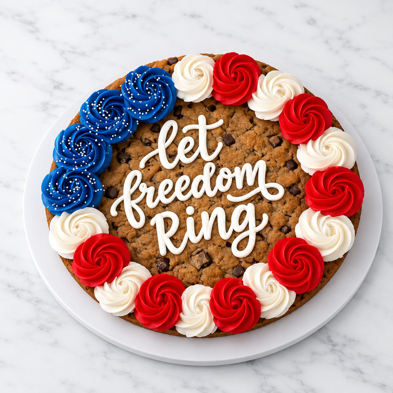 Let Freedom Ring Cookie Cake