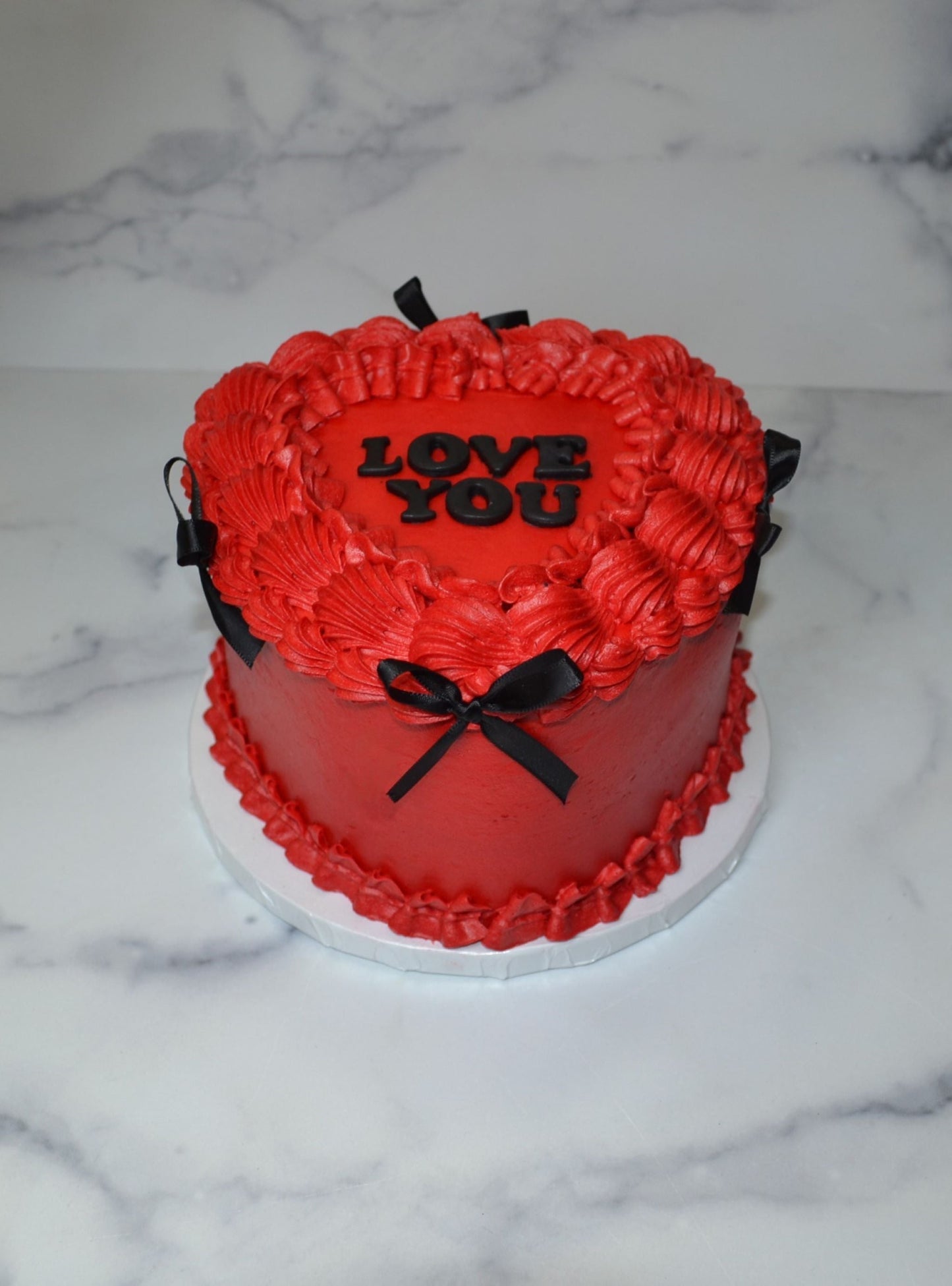 Red Love Valentine's cake