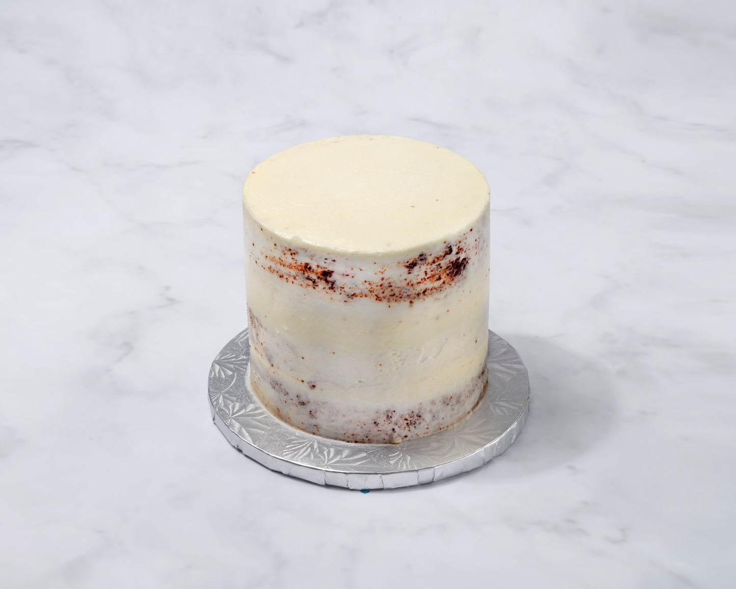 semi scraped naked cake