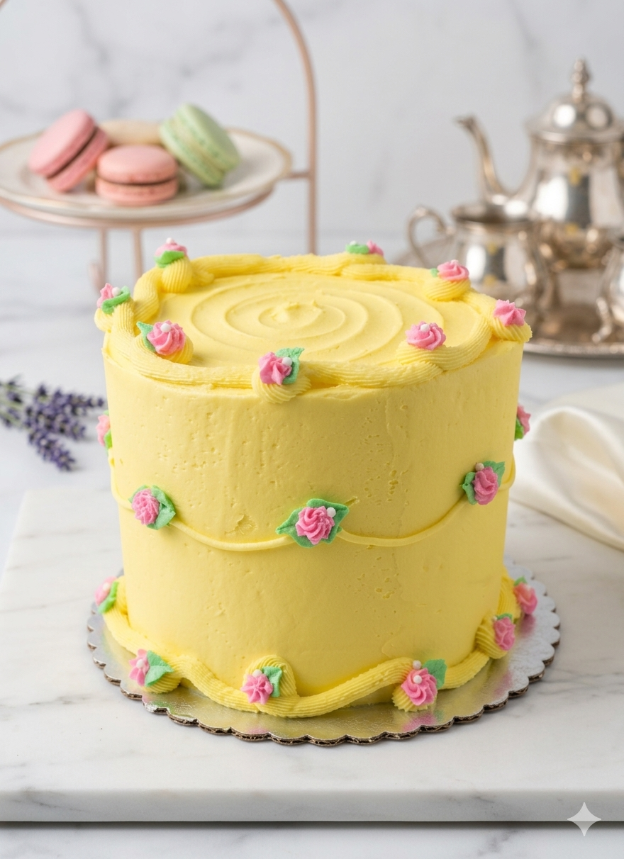 Yellow beauty cake