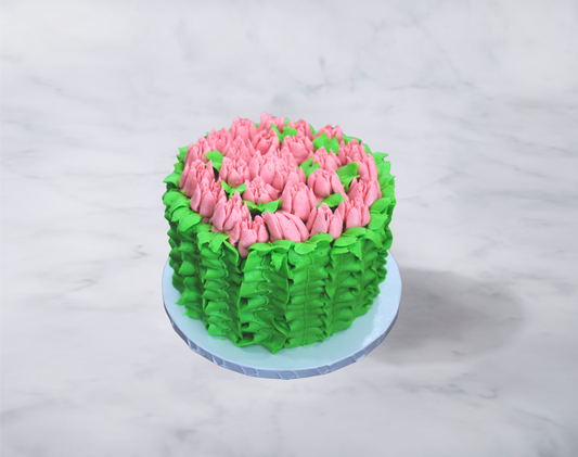 Tulips in Bloom Cake