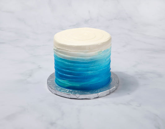 textured ombre cake