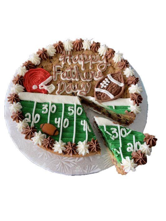 football cookie cake
