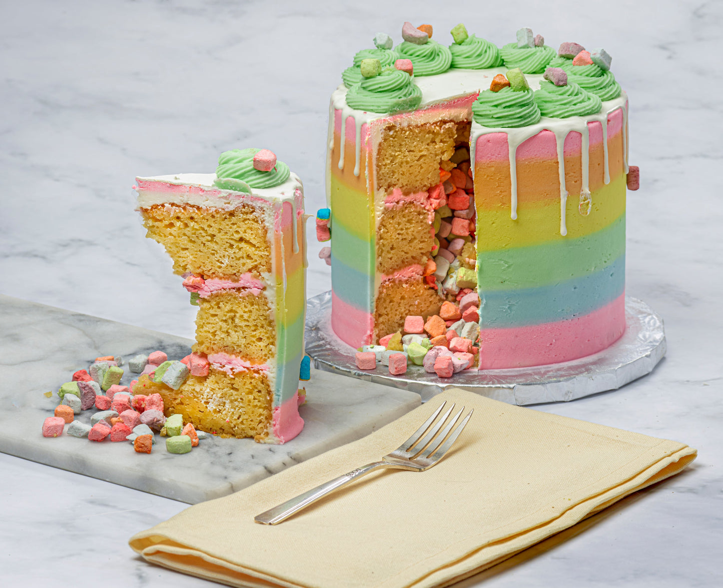 Three layer St. Patrick’s surprise cake