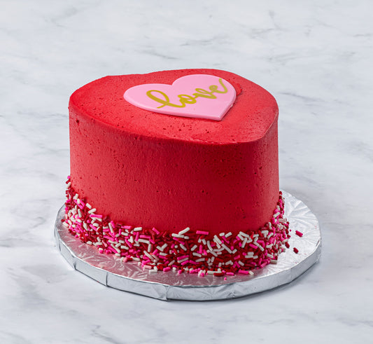 Red Love Valentine's cake