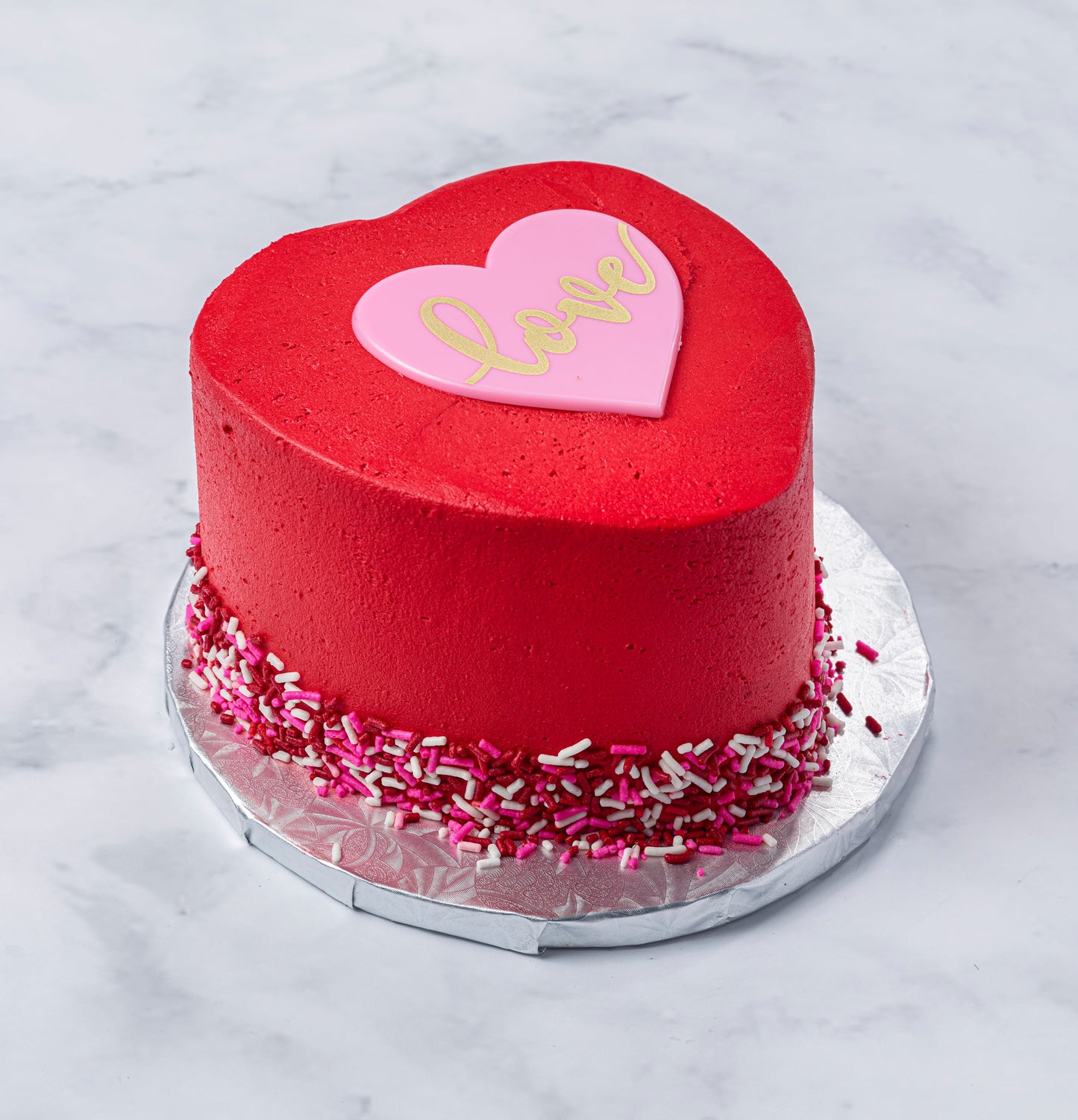 Red Love Valentine's cake