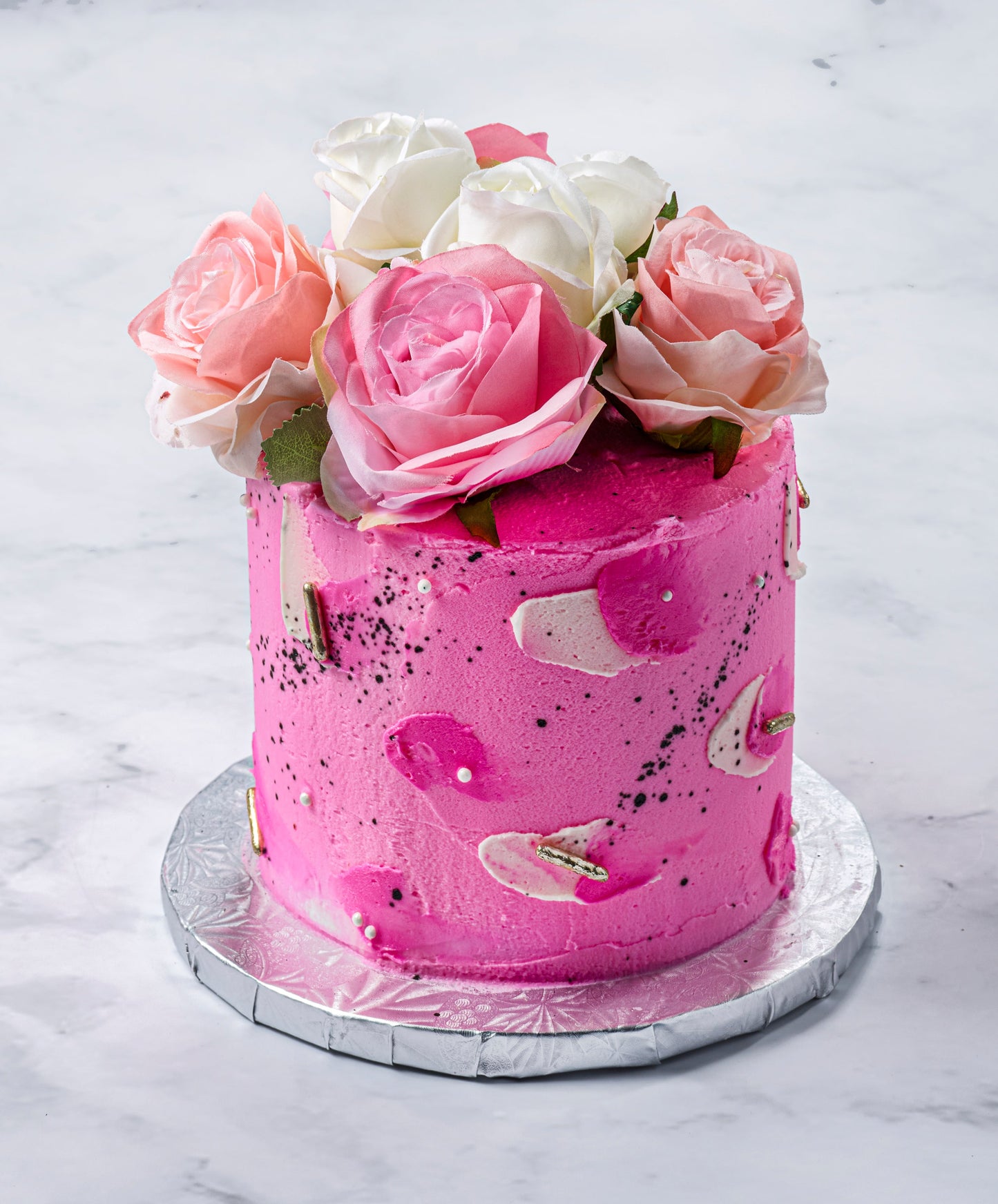 Valentine's painted lady cake