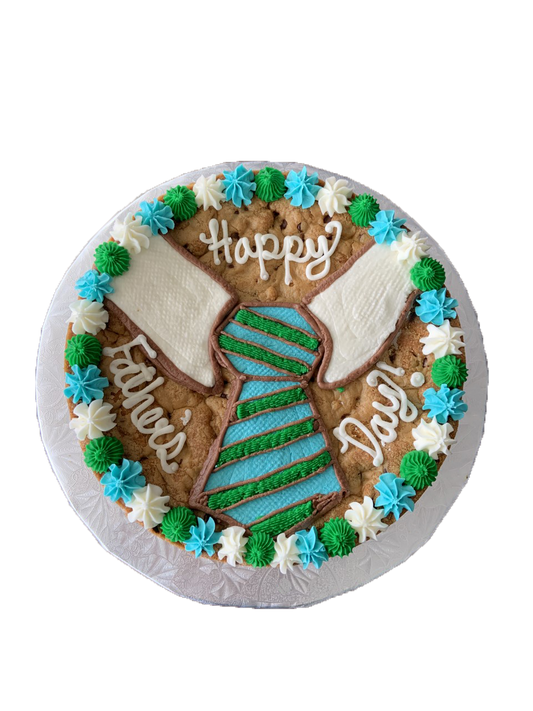 tie cookie cake