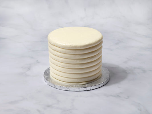 thick striped textured cake
