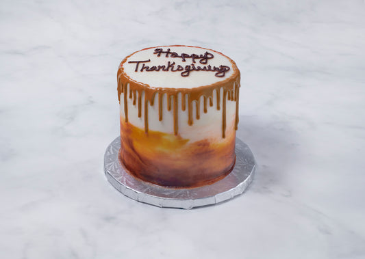 Thanksgiving drip cake