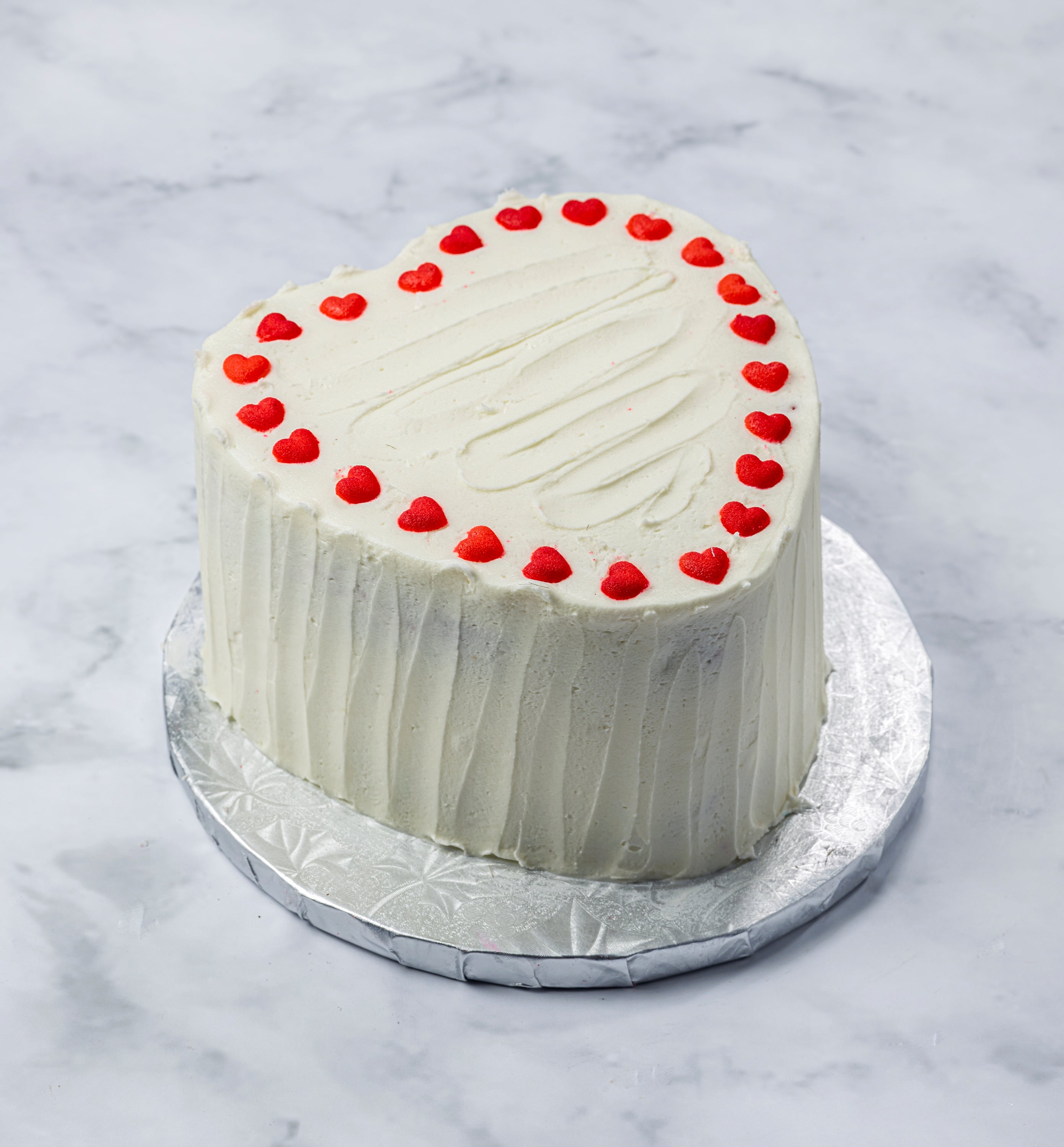 Red velvet & cream cheese frosting heart Valentine's cake – Misha's Cupcakes