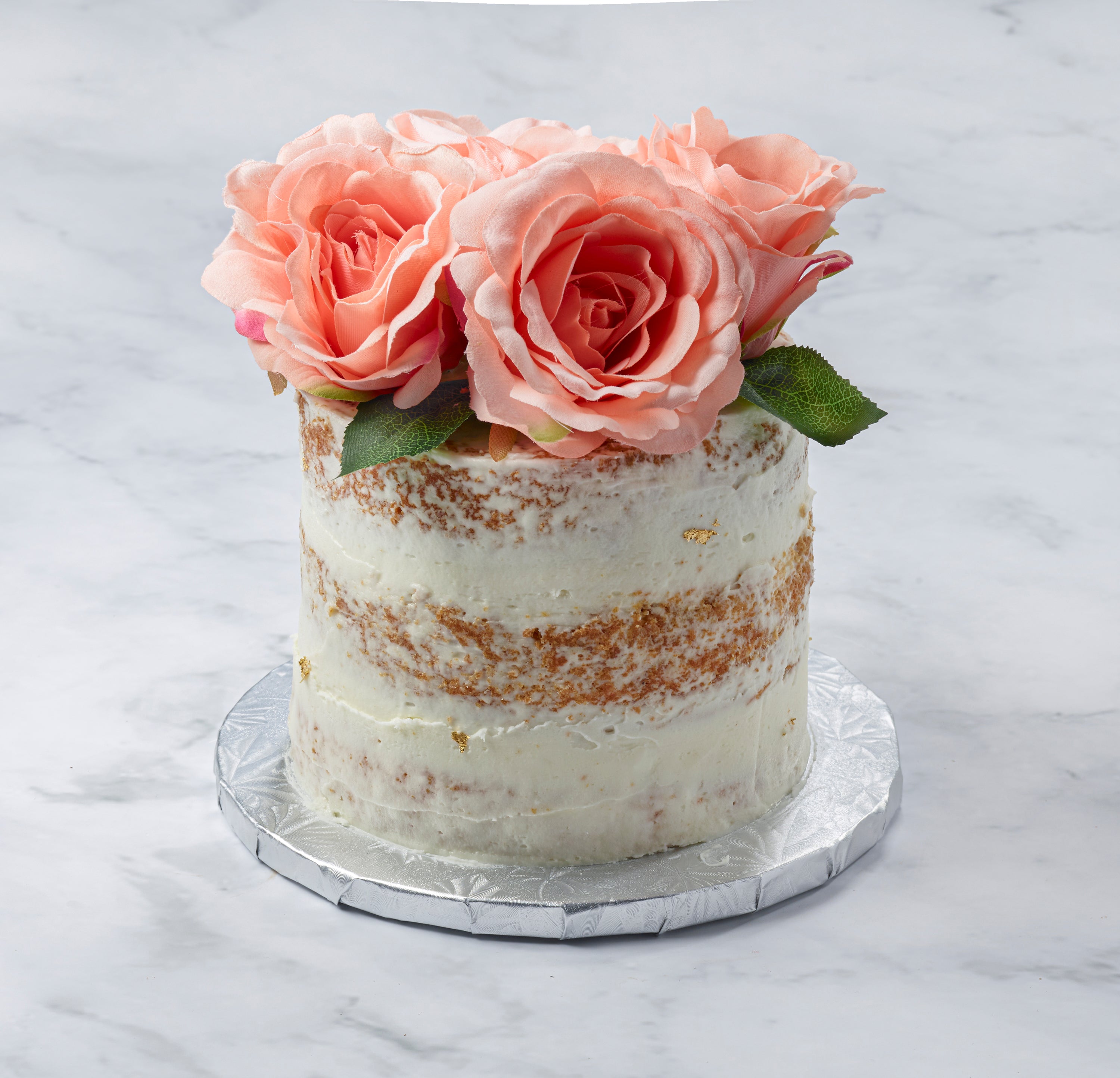 Red Roses & Golds Cake – Honeypeachsg Bakery