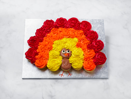 Tom the Turkey Individual Cupcake Cake